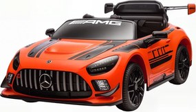 Carro Elétrico para Crianças Mercedes-AMG GT3 Evo12V com Controlo Remoto 2,4G e Motor Duplo 115x66x44 cm Laranja