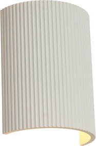 Candeeiro de Parede Escandinavo Bege Oval - Plaster