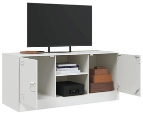 Móvel de TV 99x39x44 cm aço branco