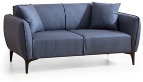 Sofá "Belissimo" de 2 Lugares – Azul – 180x95x67 cm – Design Moderno