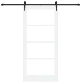 Porta Deslizante com Conjunto de Hardware "ORKDAL" Branca 93x202 cm