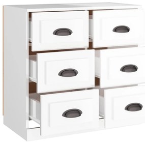 Aparador 70x35,5x67,5 cm derivados de madeira branco brilhante