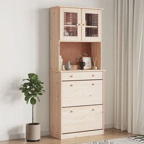 vidaXL Aparador alto ALTA 77x35x188 cm madeira de pinho maciça