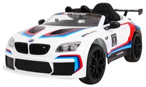 Carro elétrico para Crianças 12V BMW X6M Rodas de EVA, Assento de couro Branco