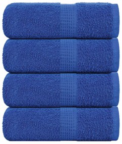 Toalhas de mãos 4 pcs 30x30 cm 360 g/m2 100% algodão azul