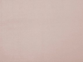 Cama de casal em veludo rosa 140 x 200 cm MELLE Beliani