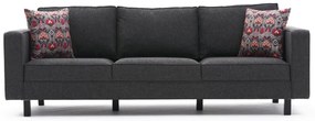 Sofá de 3 Lugares Kale – Antracite – 222 cm