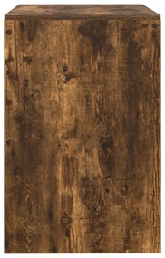Mesa Carvalho Fumado 80x50x76 cm Madeira Engenharia