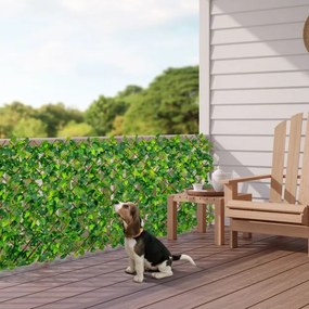 Painel de sebe de hera artificial treliça expansível 180 x 90 cm para privacidade para varanda, jardim, salgueiro verde