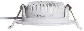 Foco embutido branco inclinável 8,2cm com LED regulável até IP54 ultra fino - Pupil Moderno