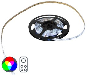 Fita LED flexível de 5 metros multicolor RGB - Teania Moderno