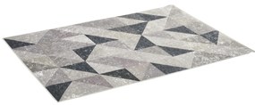 HOMCOM Tapete de Sala de Estar Moderno 170x120cm Tapete Geométrico com Base Antiderrapante Multicor | Aosom Portugal