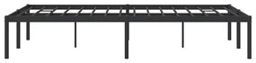 Estrutura de cama 135x190 cm metal preto