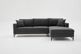 Sofá de Canto Berlin – Antracite – 258x83x181 cm