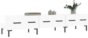 Móvel de TV 150x36x30 cm derivados de madeira branco brilhante