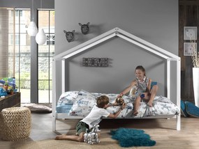 Conjunto Cama infantil de Casa DALLAS 90x200 com Colchão Branca