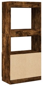 Armário alto 63x33x140 cm derivados de madeira carvalho fumado