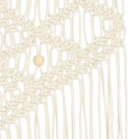 Suporte de parede em macramé 40x80 cm algodão