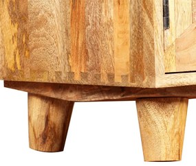 Armário TV madeira de mangueira maciça 118x35x40 cm