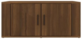 Mesa centro 80x50x36 cm derivados de madeira carvalho castanho