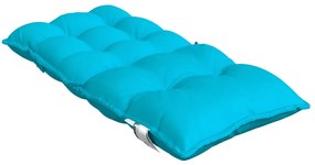 Almofadões cadeira encosto baixo 4 pcs tecido oxford turquesa