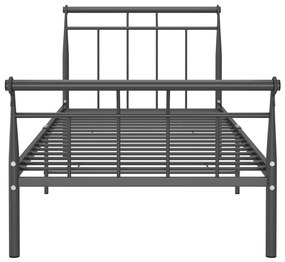 Estrutura de cama 100x200 cm metal preto
