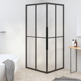vidaXL Cabine de duche ESG opaco 90x70x180 cm preto