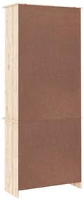 Expositor c/ portas de vidro ALTA 77x35x186,5 cm pinho maciço