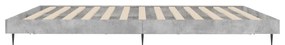 Estrutura de cama 140x200 cm derivados de madeira cinza cimento