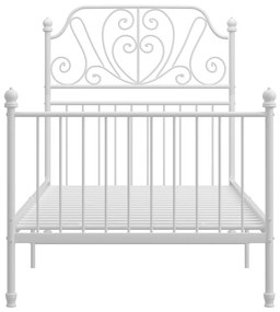 Estrutura de cama 100x200 cm metal branco