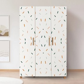 Guarda-roupa Leva Hedera – Atlantic Pine White – 120 cm x 189 cm x 48
