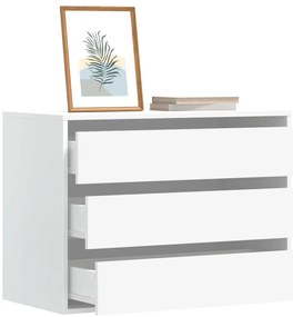 vidaXL Cómoda 80x41x58 cm derivados de madeira branco