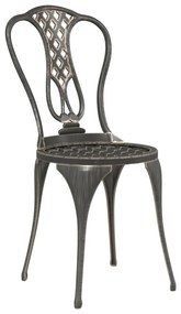 3 pcs conjunto bistrô alumínio fundido bronze
