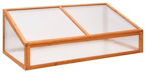 vidaXL Estufa 110x58,5x39 cm madeira de abeto laranja