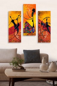 Pintura Decorativa MDF MDF0012 – Multicolor – 20 x 50 cm (3 Peças)