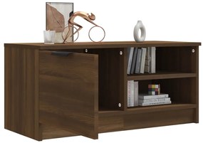 Móvel p/ TV 80x35x36,5cm madeira proc. cor carvalho castanho