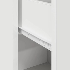 Armário Branco Branco MDF Compacto Armazenamento Armário