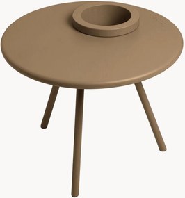 Mesa de centro redonda para jardim com vaso para plantas Bakkes