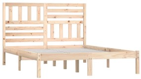 Cama sem colchão 120x190 cm madeira de pinho maciça