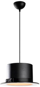 Candeeiro de Teto Fotr Sivani – Preto e Branco – 30 cm de Diâmetro, 11