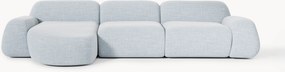 Sofá de canto modular em bouclé Wolke (4 lugares)