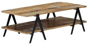 vidaXL Mesa de centro 115x60x40 cm madeira recuperada maciça