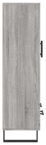 Armário alto derivados de madeira 69,5x31x115cm cinza sonoma