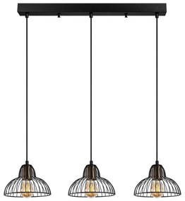 Candeeiro de Teto Dopo – Preto Antique – 70 x 20 x 114 cm