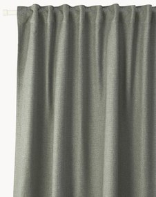 Cortinas opacas com multi-banda Jensen, conjunto de 2, L 130 cm