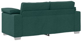 Sofá Loveseat Verde Escuro 140 cm Tecido