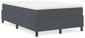Cama Box Spring vidaXL Cinza Escuro 120x200 cm Tecido Cordinho