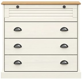 Armário com gavetas VIGO 80x40x76 cm pinho maciço branco