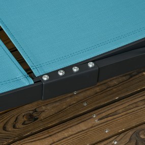Conjunto de 2 Espreguiçadeiras Reclináveis de Jardim Espreguiçadeiras