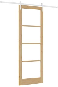 Porta Deslizante com Conjunto de Ferragens 'ORKDAL'Madeira Sólida &amp; Vi